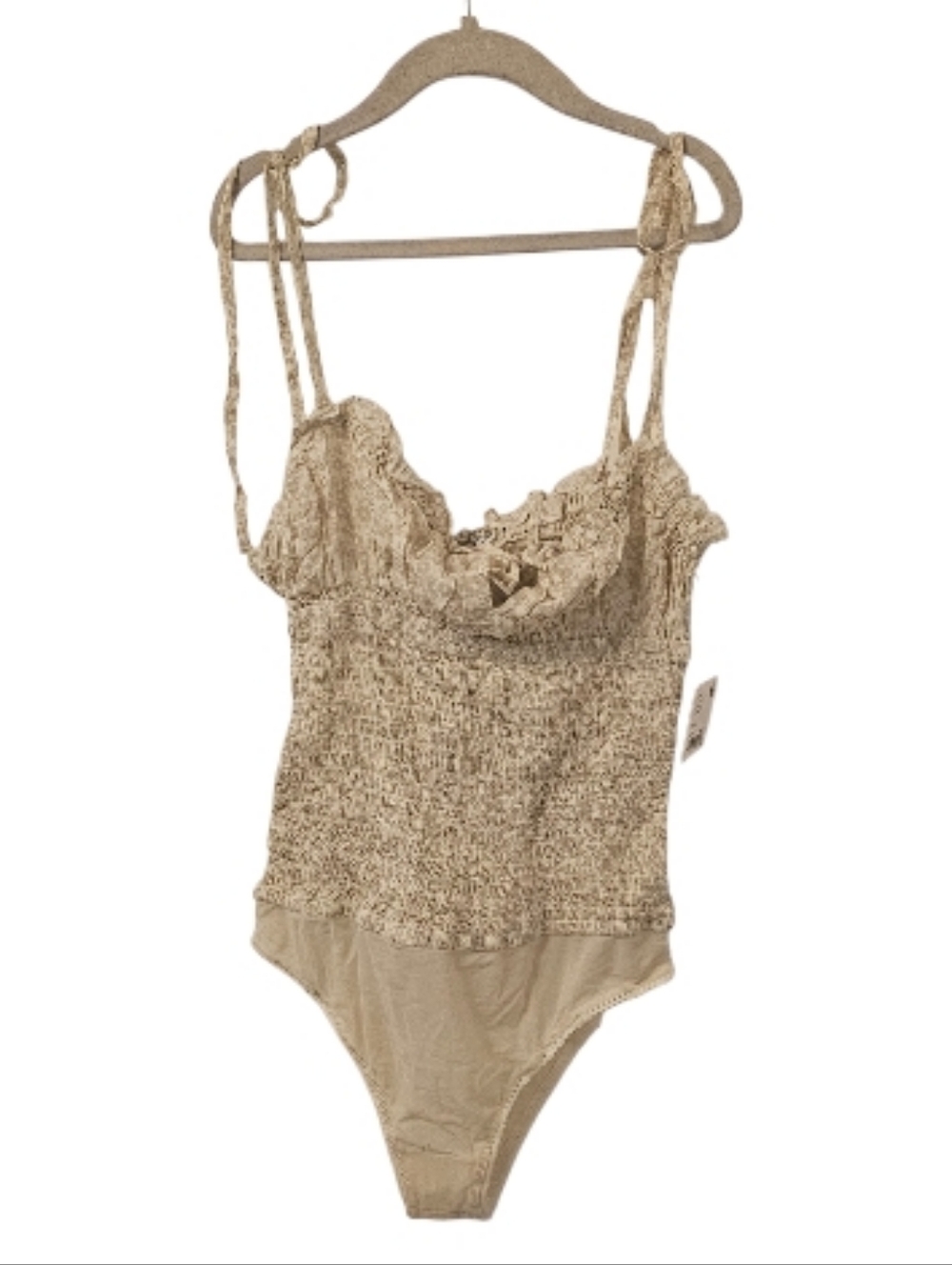 Multi-Coloured Free People Bardot Floral Bodysuit